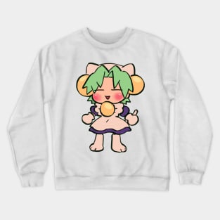 I draw very smol pastel dejiko / di gi charat Crewneck Sweatshirt